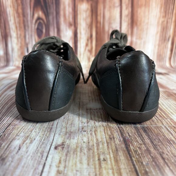 Clarks Artisan FELICIA ALICE Womens size 6.5 M Brown Leather Oxfords Shoes - Picture 4 of 10